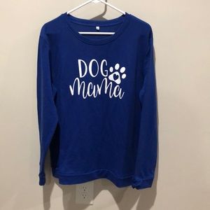 BOGO Dog Mama Blue Paw Print 🐾 Long Sleeve Top